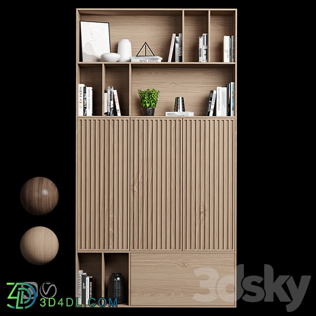 Rack and Bookcase 019 3D Models