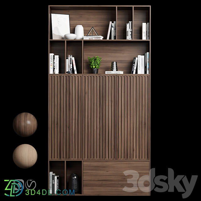 Rack and Bookcase 019 3D Models