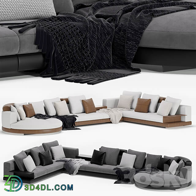 Minotti modular connery sofa 3D Models