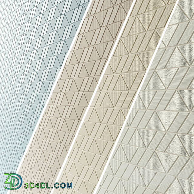 Wall tiles ATLAS CONCORDE Aplomb. Mosaic Triangle 3D Models