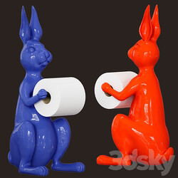 Hare Rabbit Toilet roll holder 3D Models 