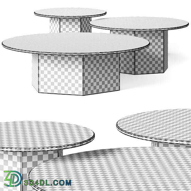 Gubi Epic Coffee Tables 3D Models