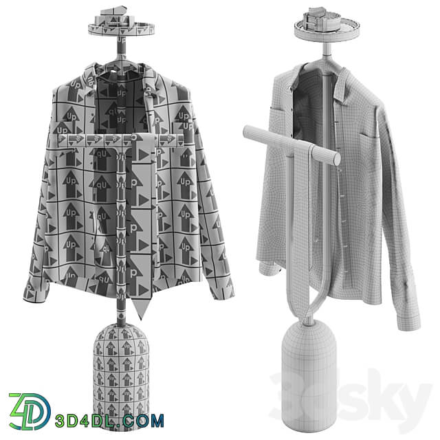 Porada Ekero Rack Clothes 3D Models