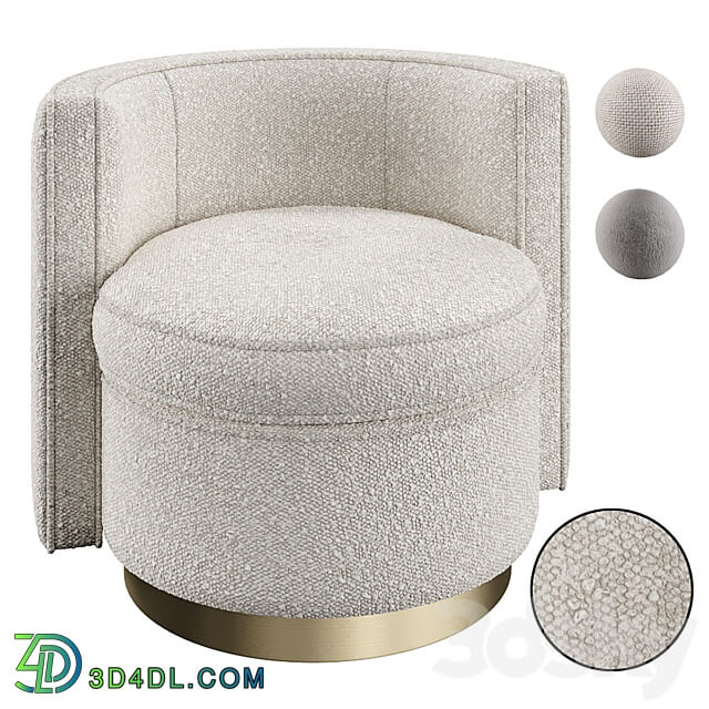 Swivel Chair Amanda 3D Models