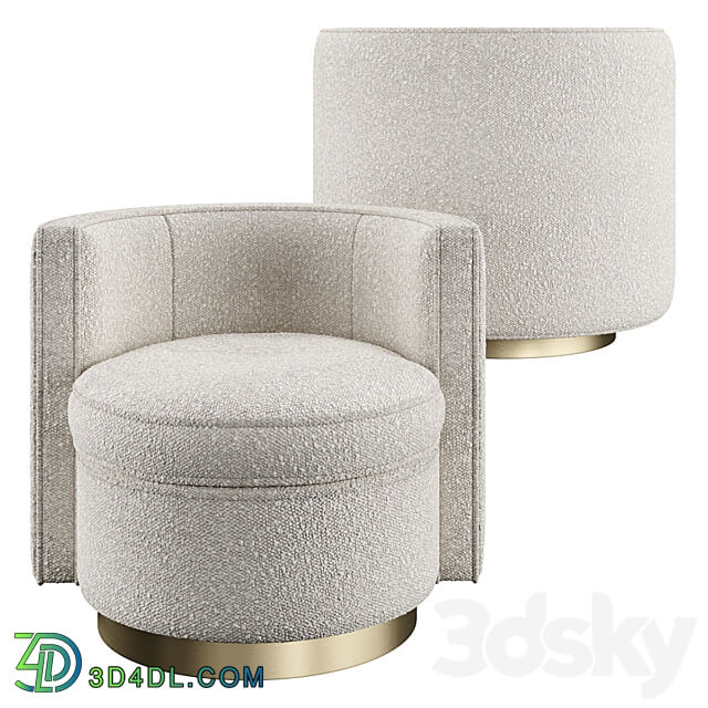 Swivel Chair Amanda 3D Models