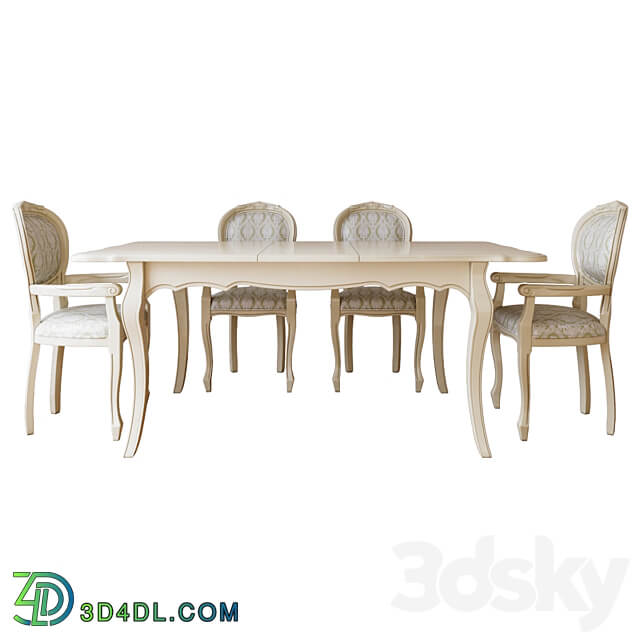 BUCZYNSKI folding table medium. Cleopatra collection Table Chair 3D Models