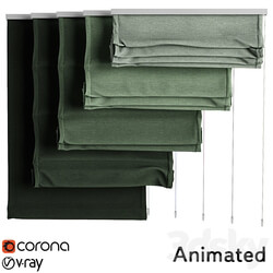 Roman blind animated 3D Models 