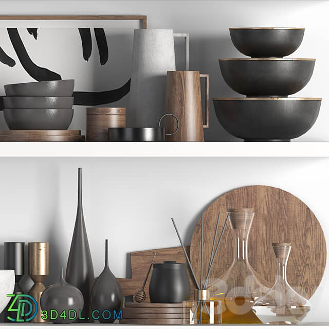 kitchen set 01 3D Models