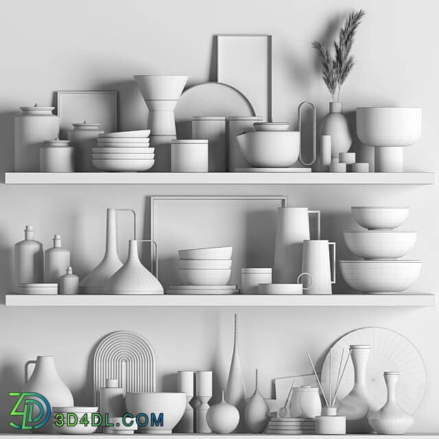 kitchen set 01 3D Models
