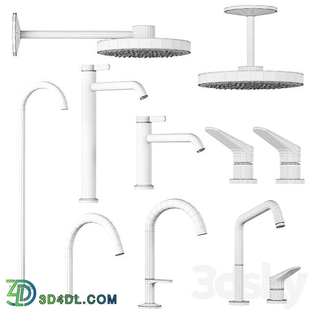 Axor faucets and showers set 1 3D Models