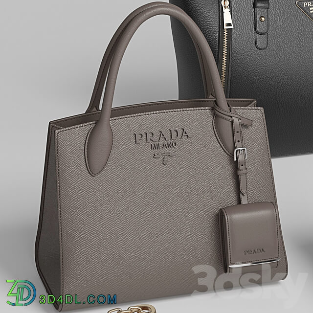 Bag set 8. Prada collection 1 Other decorative objects 3D Models