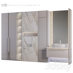 Bathroom furniture Bath Set 25 3D Models 