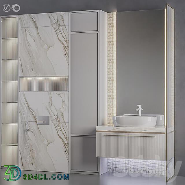 Bathroom furniture Bath Set 25 3D Models