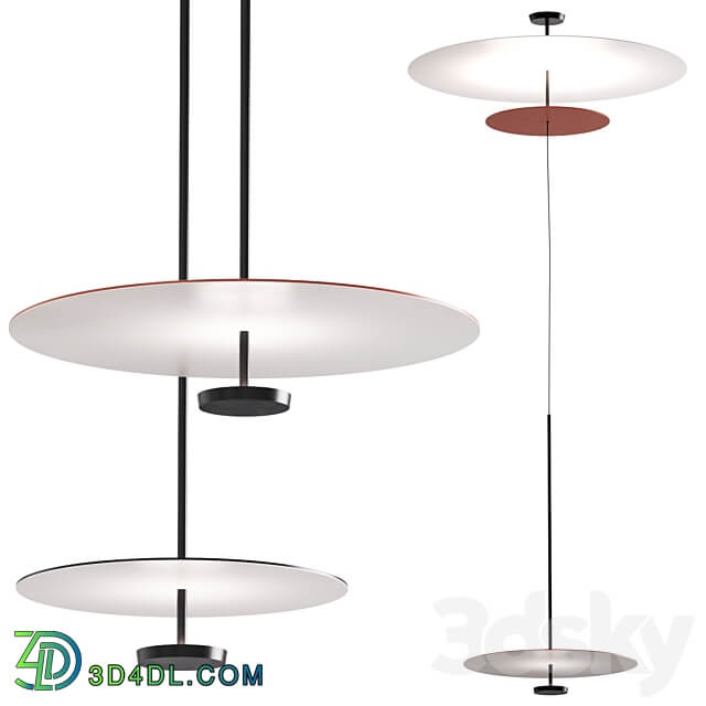 FLAT set by Vibia Pendant light 3D Models