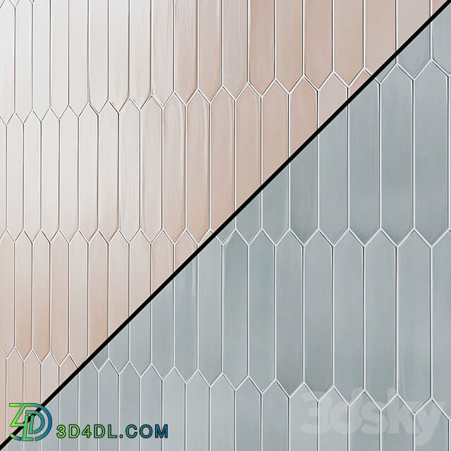 EQUIPE LANSE matt ceramic wall tiles 5x25 cm Arrow