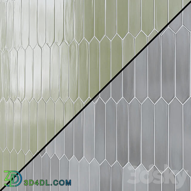 EQUIPE LANSE matt ceramic wall tiles 5x25 cm Arrow