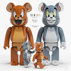 Bearbrick Tom and Jerry 3D Models 