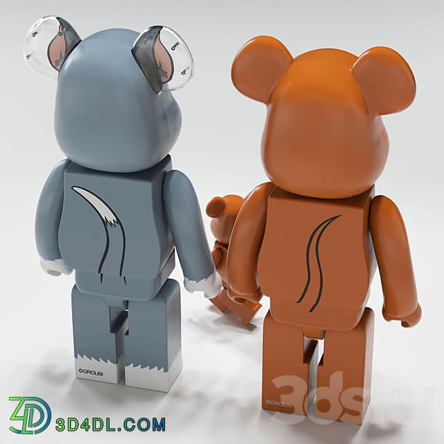 Bearbrick Tom and Jerry 3D Models