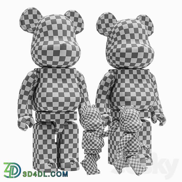 Bearbrick Tom and Jerry 3D Models