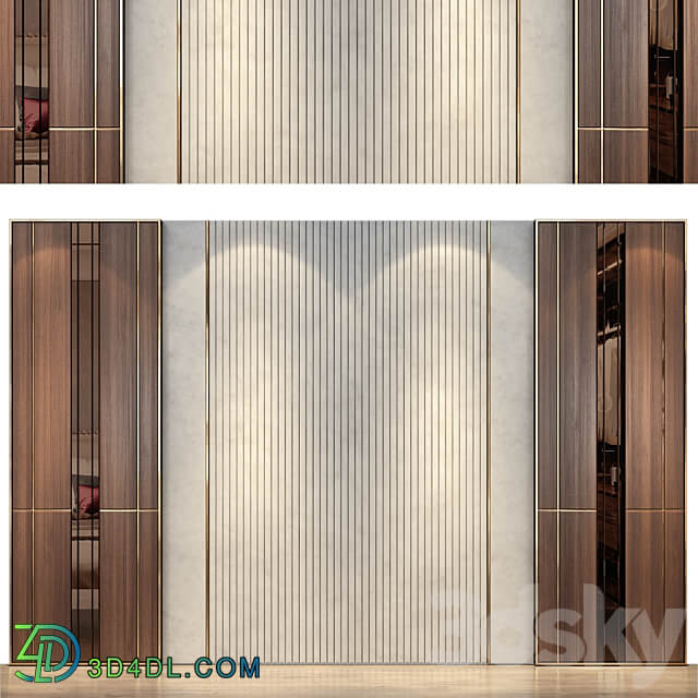 wall panels set 55 3D Models