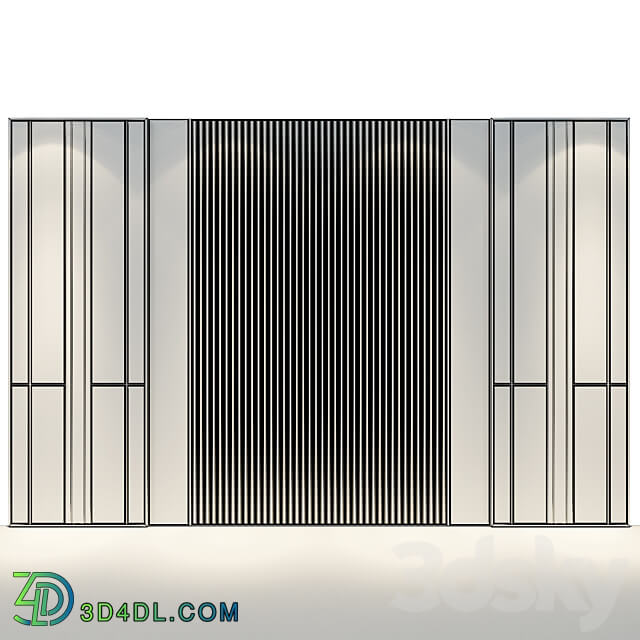 wall panels set 55 3D Models