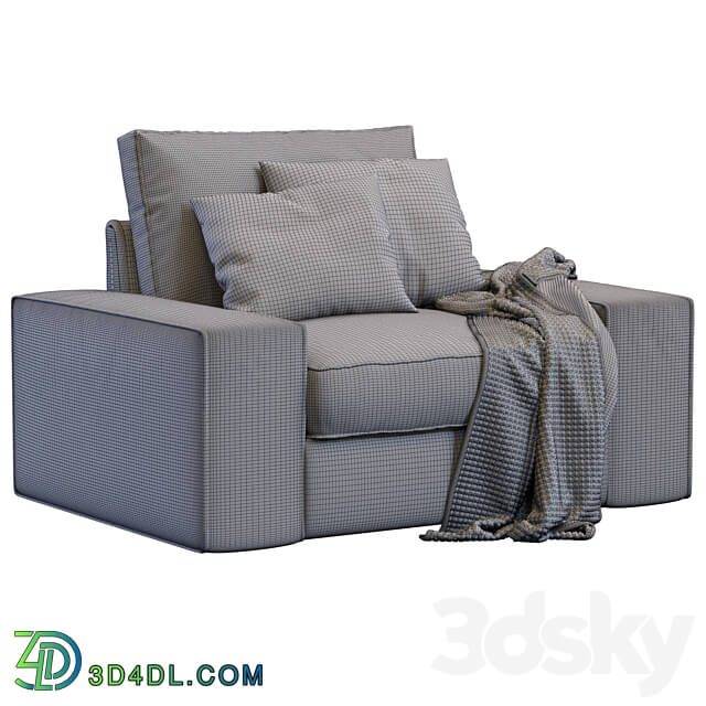 Armchair Kivik By Ikea 2 version 3D Models