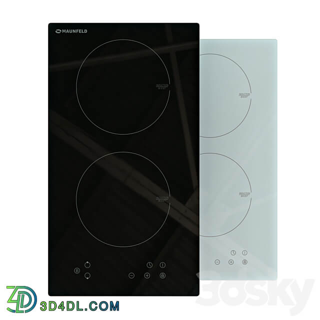 Collection of Maunfeld cooking hobs 3D Models