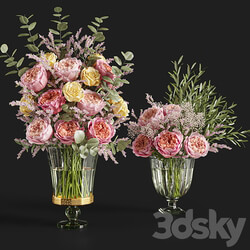 Flower Set 018 Rose Caspian 3D Models 