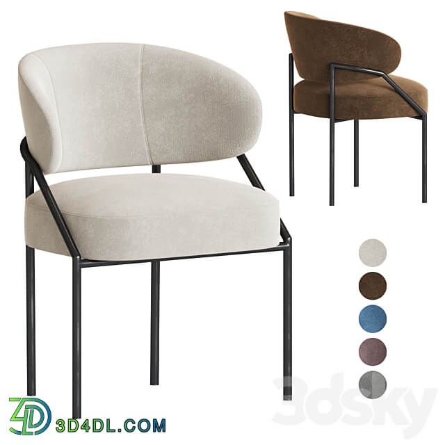 Isetta Dining Chair Meridiani 3D Models