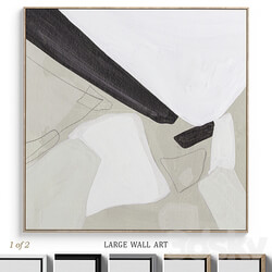 Textural Abstract Neutral Wall Art C 380 3D Models 