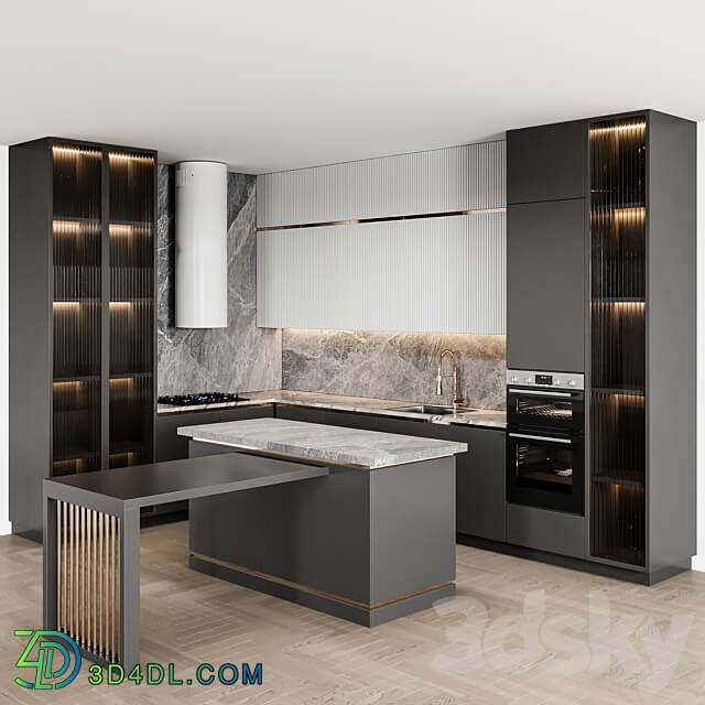 kitchen modern92 Kitchen 3D Models