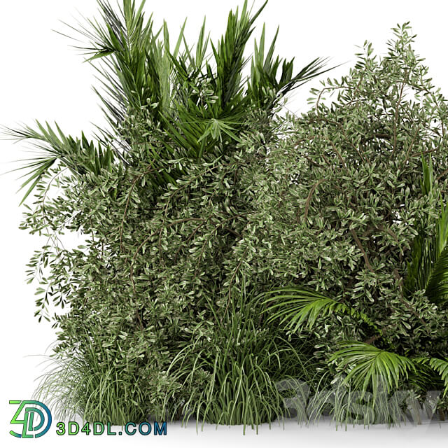 Outdoor Plants Bush Bush Set 446 3D Models