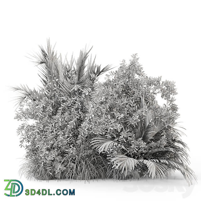 Outdoor Plants Bush Bush Set 446 3D Models