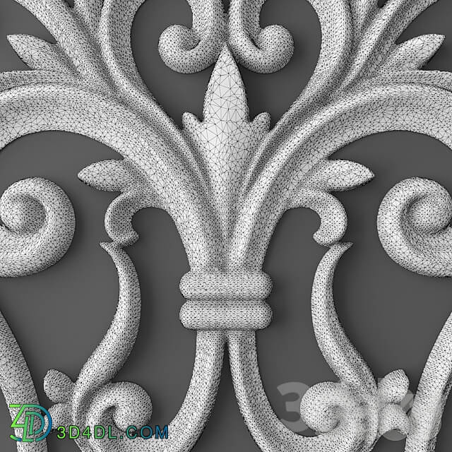 Stucco decor. Set. 3D Models