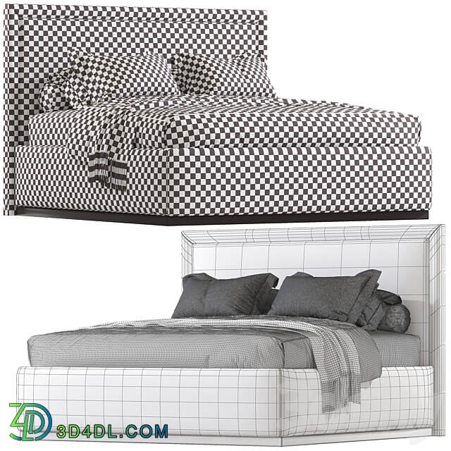 Double bed 67 Bed 3D Models