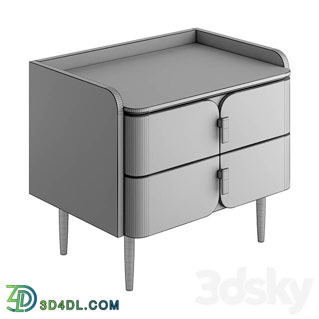 Light luxury bedside table Sideboard Chest of drawer 3D Models