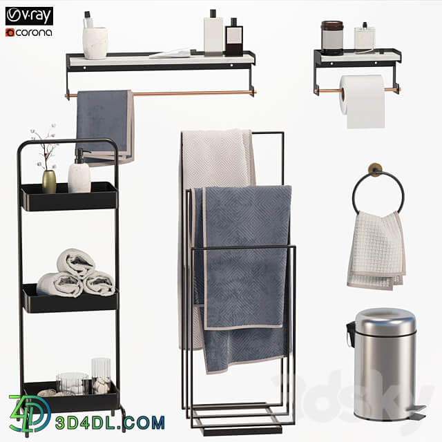 Bathroom accessories03 made company 3D Models