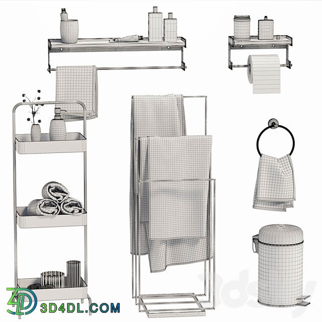 Bathroom accessories03 made company 3D Models