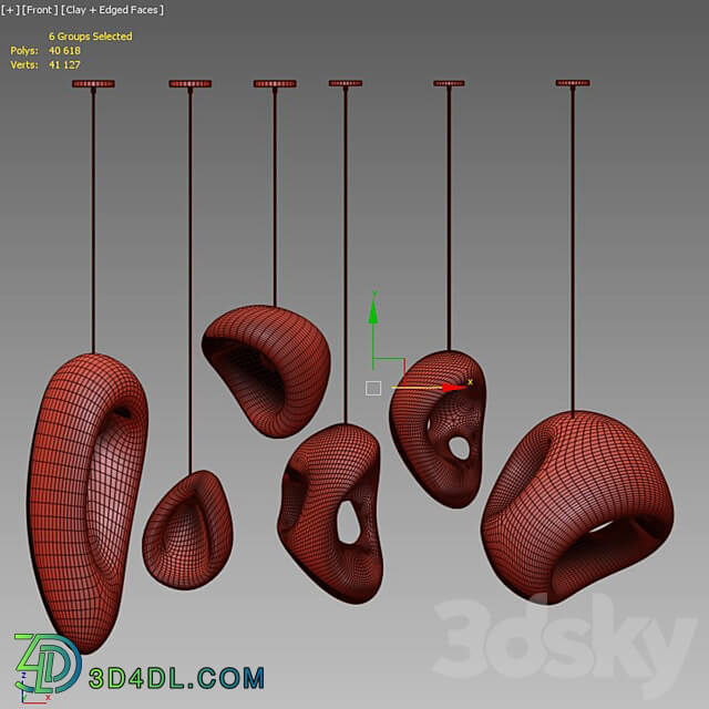 Rogan Pendant Collection Pendant light 3D Models