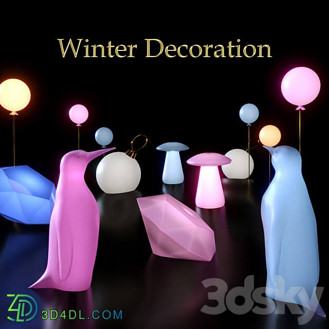 winter scenery Other 3D Models
