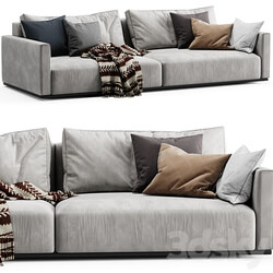 Minotti Torri 2 seat sofa 3D Models 