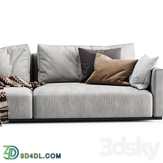 Minotti Torri 2 seat sofa 3D Models