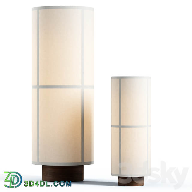 Menu Space Hashira Table Lamp set 3D Models