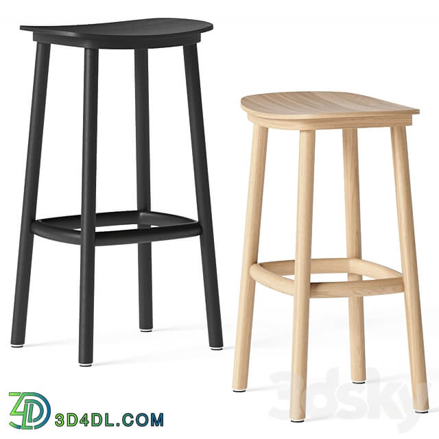 Cruso Paddle Bar Stools 3D Models