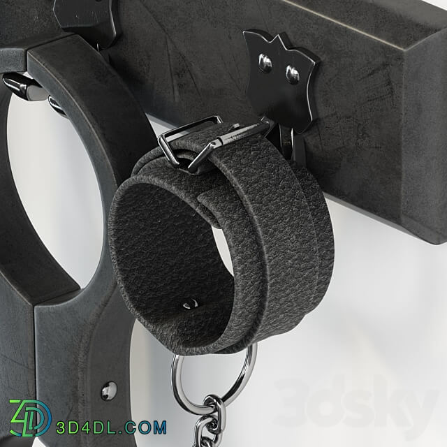 Set with handcuffs and more Bdsm 1 3D Models