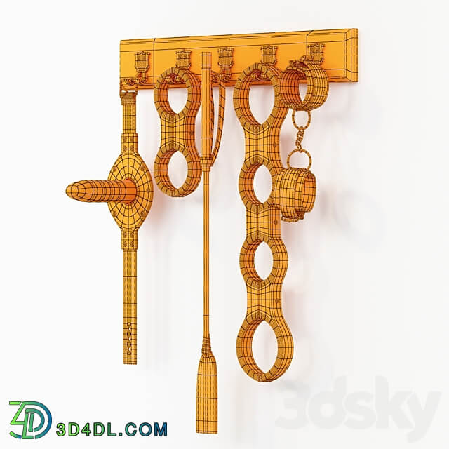 Set with handcuffs and more Bdsm 1 3D Models