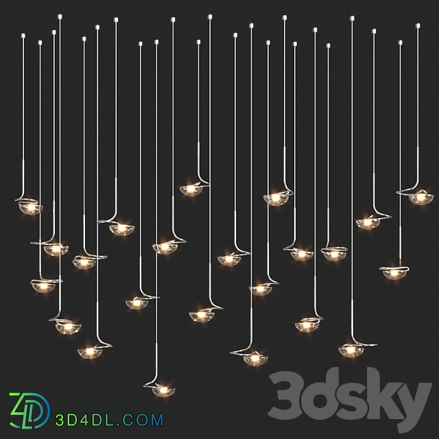 Jackie Pendant light 3D Models