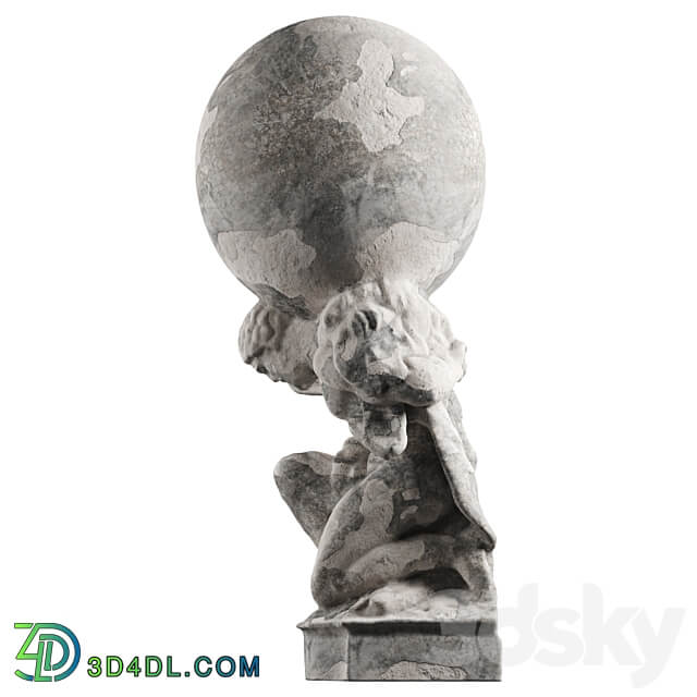Hercules Holding Globe 3D Models
