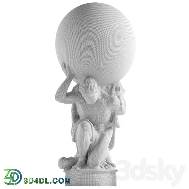 Hercules Holding Globe 3D Models