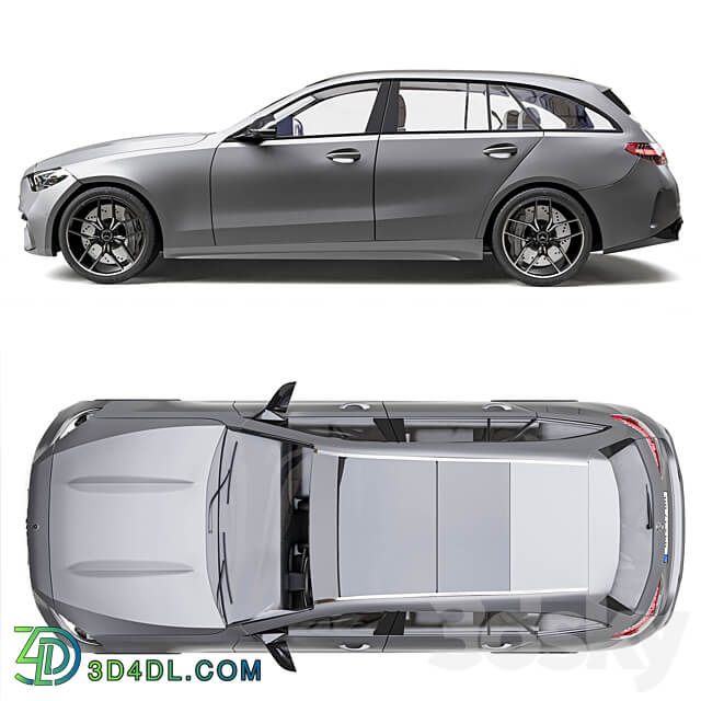 Mercedes Benz C Class state 2022 3D Models